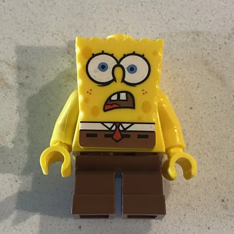 LEGO SpongeBob Minifigure Shocked SquarePants 4981 bob007 CMF Lot Rare Retired 