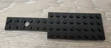 Lego 803 Black Vehicle Base 4 x 12 For Steering Gear Replacement Piece Part
