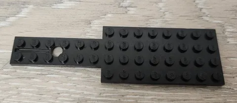 Lego 803 Black Vehicle Base 4 x 12 For Steering Gear Replacement Piece Part