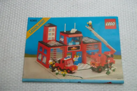 Instructions Lego City 6385 Manual 1985 Booklet Vintage Plan Instructions