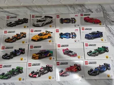 Lego Speed Champions Manuals Lot Of 16