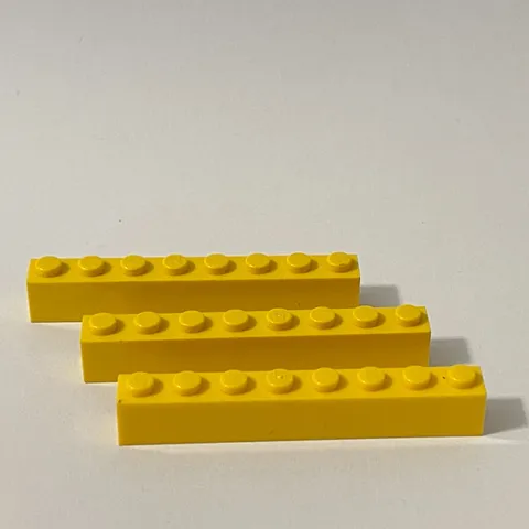 Lego 3008 Yellow Replacement Add-on Pieces Parts Lot of 3