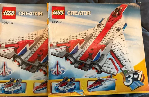 LEGO CREATOR INSTRUCTION MANUAL BOOKS ONLY 4953 1 & 2 - SEE PICS/DESC