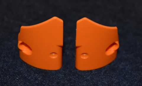 (2 - 1 pair) 3x5 Orange Technic Car Tapered Panel Bricks ~ New Lego Parts ~