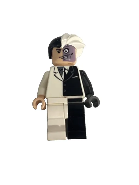 Lego: Batman - Two-Face 7781 Minifigure Figure Black & White Suit VERY RARE