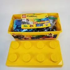 LEGO Classic 10696 Medium Creative Brick Box 3lb Bulk Lot Minifigures StorageBin