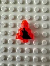 LEGO Rock 1 x 2 Crystal Stepped with Black Wolf Moonstone Pattern 10178pb01