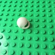 LEGO Minifigure Helmet Headgear Piece White Plastic 1 Piece 1 Part L0523