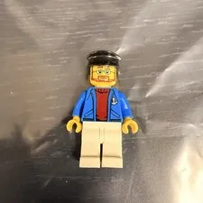 LEGO City Town Coast Guard Boat Captain Minifigure with Cap