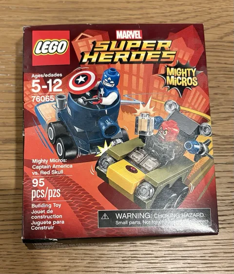 LEGO Marvel Mighty Micros 76065 Captain America vs Red Skull 95pc Retired New