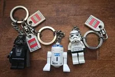 LEGO Star Wars Darth Vader R2D2 Stormtooper Minifigure Keychains