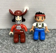Lego Duplo Jake And The Neverland Pirates Figure Lot Captain Hook Jake