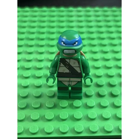 Lego Leonardo Minifigure #tnt002 Gritted Teeth Teenage Mutant Ninja Turtles