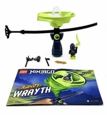LEGO Ninjago Masters of Spinjitzu Airjitzu Wrayth Flyer Retired #70744 w/Booklet
