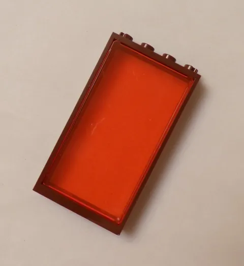 Lego x1 Reddish Brown 1x4x6 Door Frame, Orange Window, 60596, 35294 (028-70)