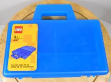 2018 LEGO 4087 sorting case to go pieces organizing divider blue box container