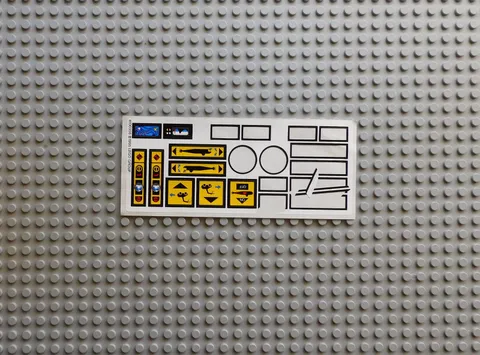 LEGO ® 8480stk01 set 8480 space shuttle sticker decal incomplete 2