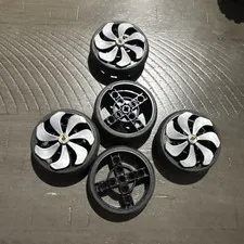 Lego Wheel 56 x 14 Technic. Lot Of 5.  3 Propellers 