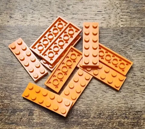 LEGO Orange Plate 2 X 6 QTY 10. Part No. 3795.