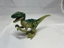 Bootleg Lego Jurassic Park World Green Dinosaur Minifigure.