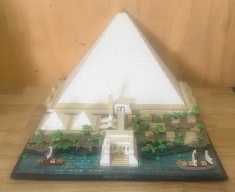 LEGO ARCHITECTURE: Great Pyramid of Giza Set With Manual  No Box,  Missing Pcs ?