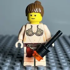 LEGO Star Wars Prinzessin Leia Minifigur sw0085a Jabba Slave Outfit 2009 6210 3D