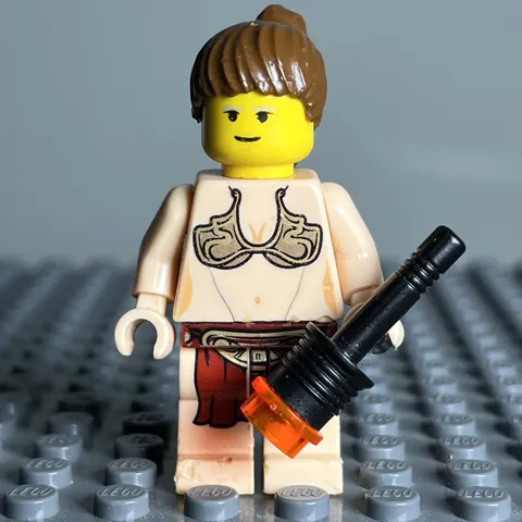 LEGO Star Wars Prinzessin Leia Minifigur sw0085a Jabba Slave Outfit 2009 6210 3D
