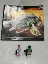 LEGO Star Wars set Slave 1 6209 Boba Fett sw0002a Assassin Droid sw0151 + Manual