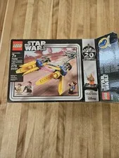 LEGO Star Wars: Anakin's Podracer - 20th Anniversary Edition. One parts bag open