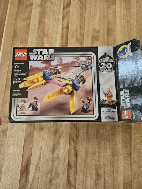 LEGO Star Wars: Anakin's Podracer - 20th Anniversary Edition. One parts bag open