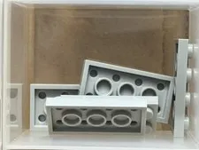LEGO Parts - Light Bluish Gray Plate 2 x 4 - No 3020 - QTY 5