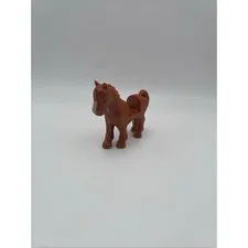 Lego Friends Horse Figure Reddish Brown with White Blaze and Blue Eyes 10566