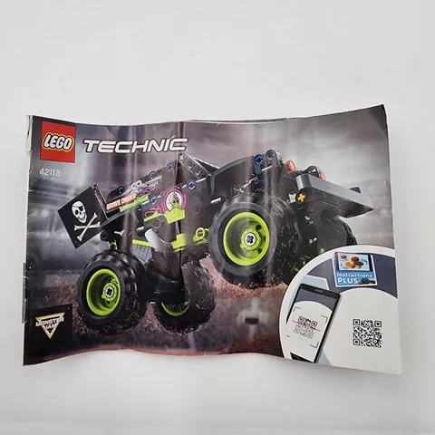 LEGO Technic Monster Jam Grave Digger 42118 Instruction Manual 2-in-1 - ONLY