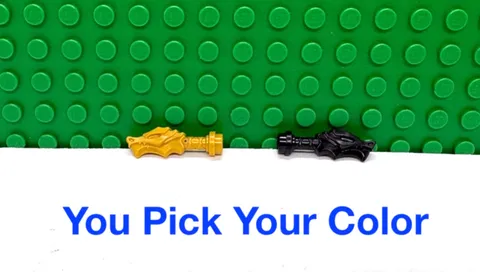 LEGO Minifigure Sword Hilt with Dragon Head  "You Pick Your Color and Qty" NEW