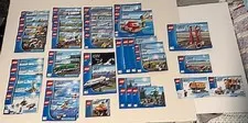 LEGO CITY BUILDING INSTRUCTIONS MANUALS BOOKLETS LARGE MIXED LOT SEE LIST 