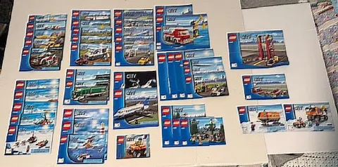 LEGO CITY BUILDING INSTRUCTIONS MANUALS BOOKLETS LARGE MIXED LOT SEE LIST 