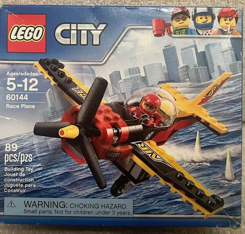 Lego City Race Plane 60144 Building Kit 89 Pcs Retired Set Sealed Dented Box