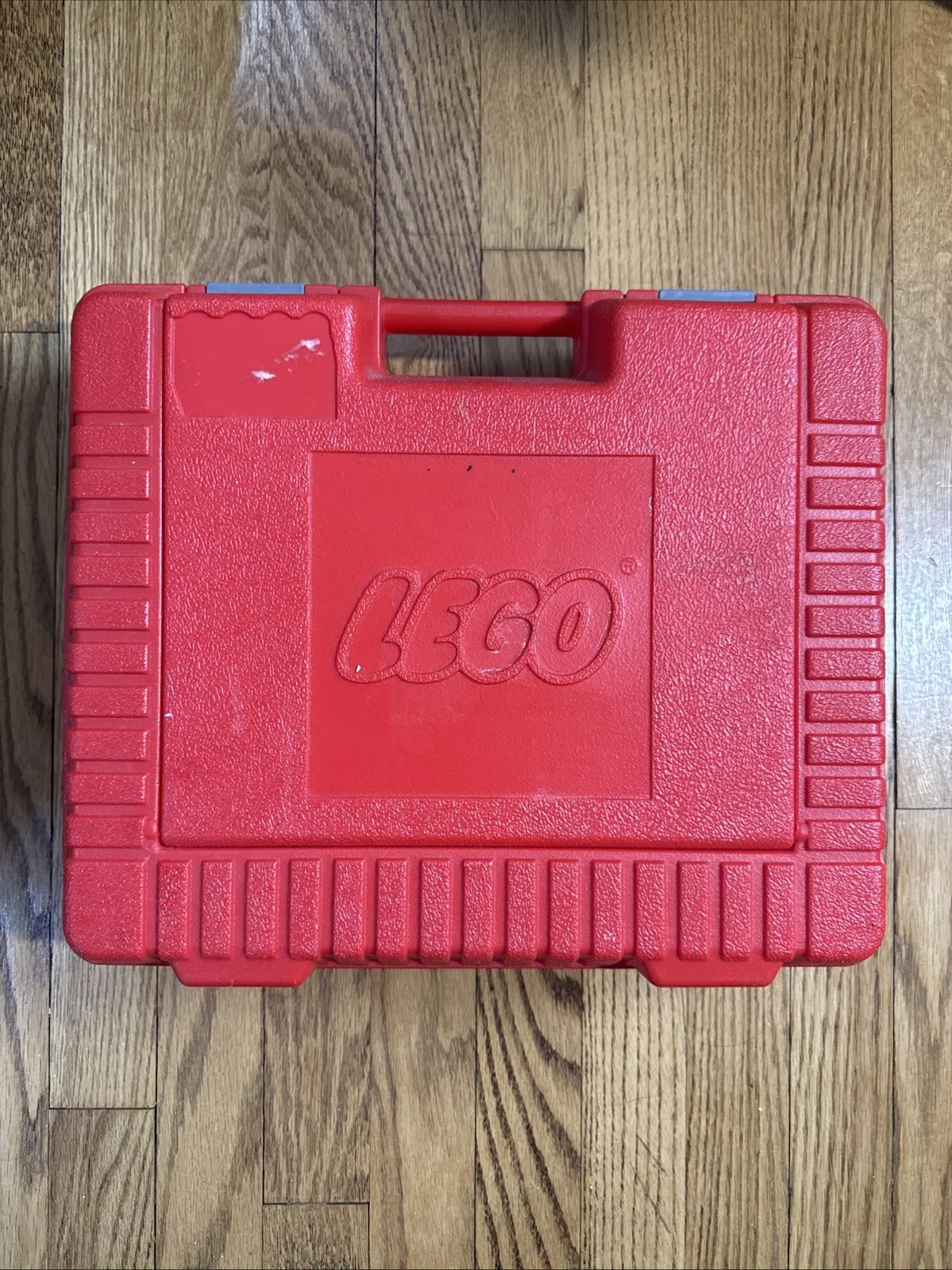 Vintage Lego Red Plastic Storage Box Carrying Case 1985 USA - 12 x 15