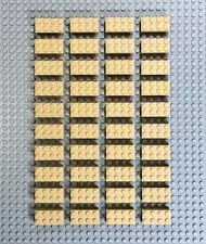 LEGO 2x2 2x4 Bricks 3001 3003 Tan Brown Yellow Orange Green PICK 3 SAVE 67%