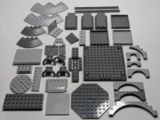 LEGO Gray Parts & Pieces Lot Star Wars Super Heroes Space Castle Technic Special