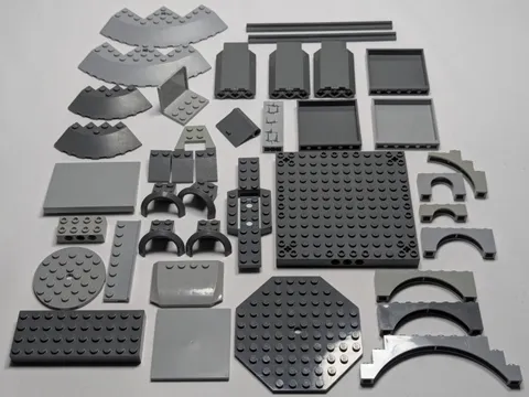 LEGO Gray Parts & Pieces Lot Star Wars Super Heroes Space Castle Technic Special