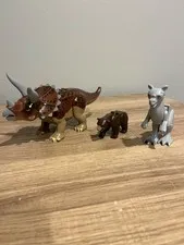 LEGO Assorted Animals: Triceritops, Brown Bear, Kangaroo