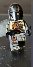 LEGO Star Wars Muddy Mandalorian Minifigure Beskar Armor Mudhorn Battle 75453