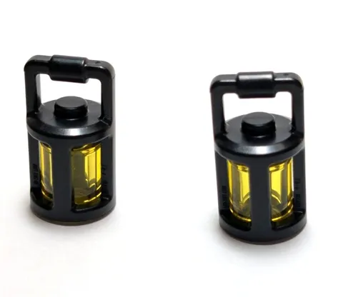 Lego - Minifigure Utensil - Lot of 2 - Black, Lanterns, Lamp