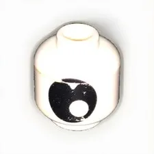 NEW Lego Cyclops Eye WHITE MINIFIG HEAD - Halloween Evil Alien Monster Eyeball 