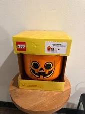 LEGO JACK O LANTERN Pumpkin Large Storage Head Halloween New In Box