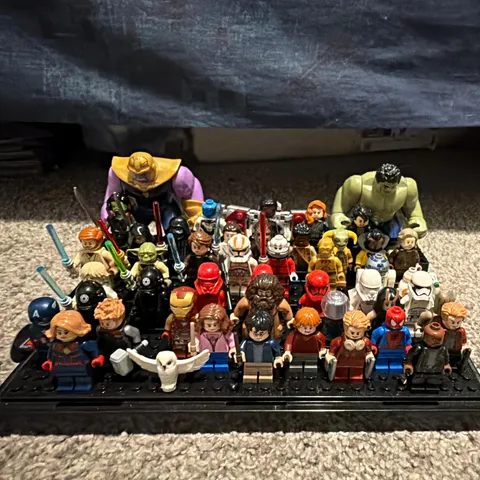 LEGO Minifigures, Star Wars, Marvel, and Harry Potter