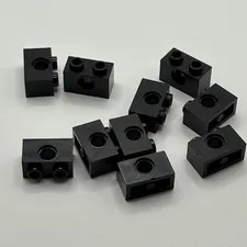 LEGO 3700 Brick, 1 x 2 (10pcs) - Black
