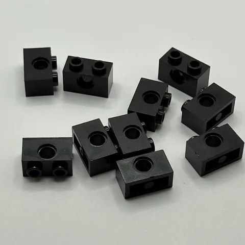 LEGO 3700 Brick, 1 x 2 (10pcs) - Black