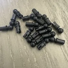 LEGO Pin with Ball (6628 / 66906) Black 19 Pieces